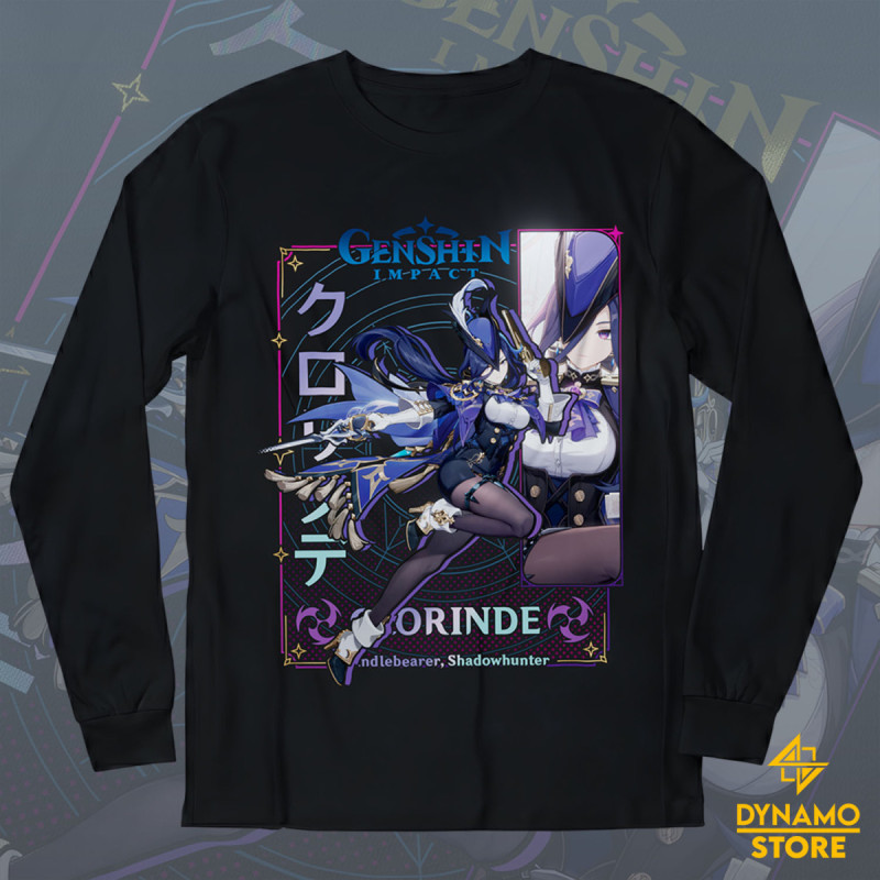 Clorinde - Genshin Impact - Polera Manga Larga - MYTHRIL PRINT