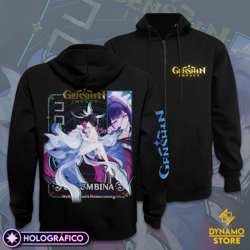 Columbina - Genshin Impact - Poleron Holográfica - MYTHRIL PRINT