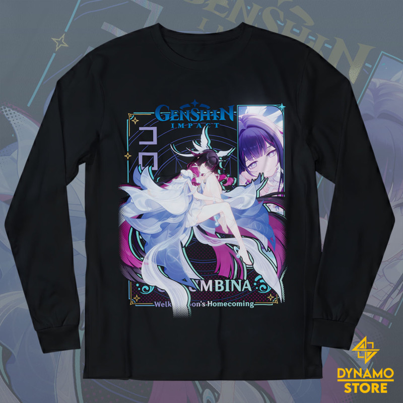 Columbina - Genshin Impact - Polera Manga Larga - MYTHRIL PRINT