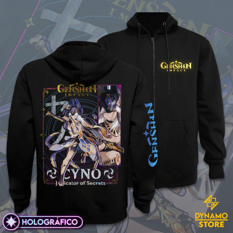 Cyno - Genshin Impact - Poleron Holográfica - MYTHRIL PRINT