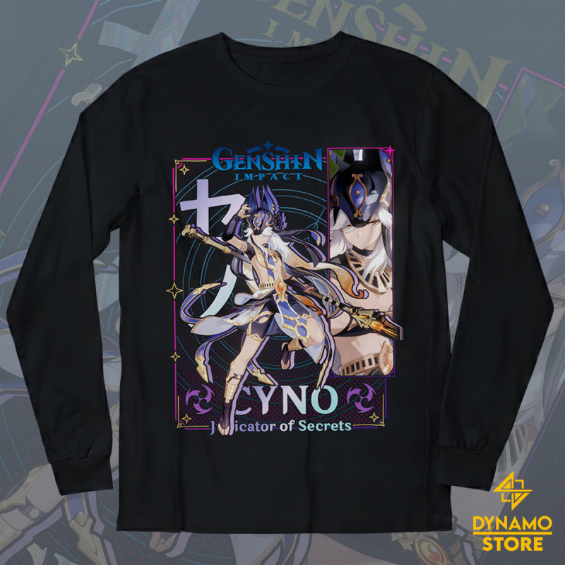 Cyno - Genshin Impact - Polera Manga Larga - MYTHRIL PRINT