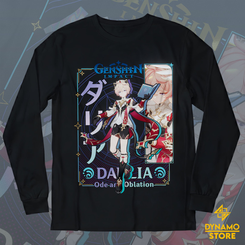 Dahlia - Genshin Impact - Polera Manga Larga - MYTHRIL PRINT
