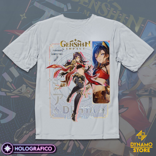 Dehya - Genshin Impact - Polera Holográfica - MYTHRIL PRINT