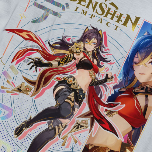 Dehya - Genshin Impact - Polera Holográfica - MYTHRIL PRINT