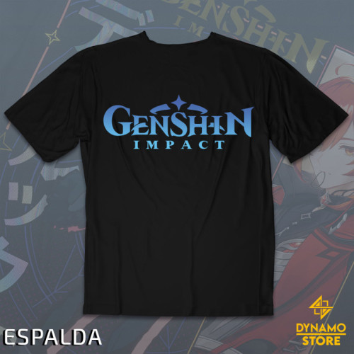 Diluc - Genshin Impact - Polera Holográfica - MYTHRIL PRINT
