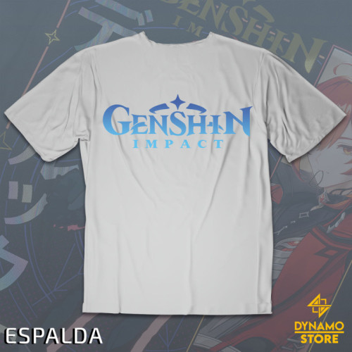 Diluc - Genshin Impact - Polera Holográfica - MYTHRIL PRINT