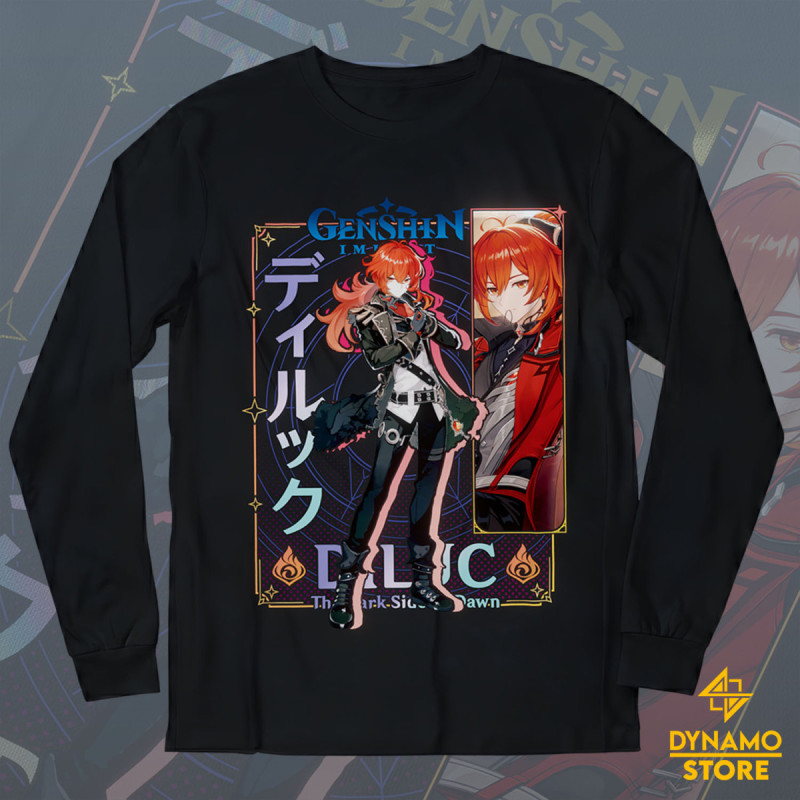 Diluc - Genshin Impact - Polera Manga Larga - MYTHRIL PRINT