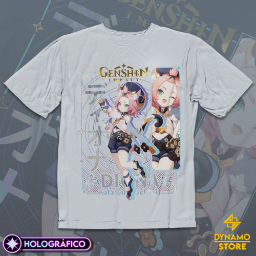 Diona - Genshin Impact - Polera Holográfica - MYTHRIL PRINT