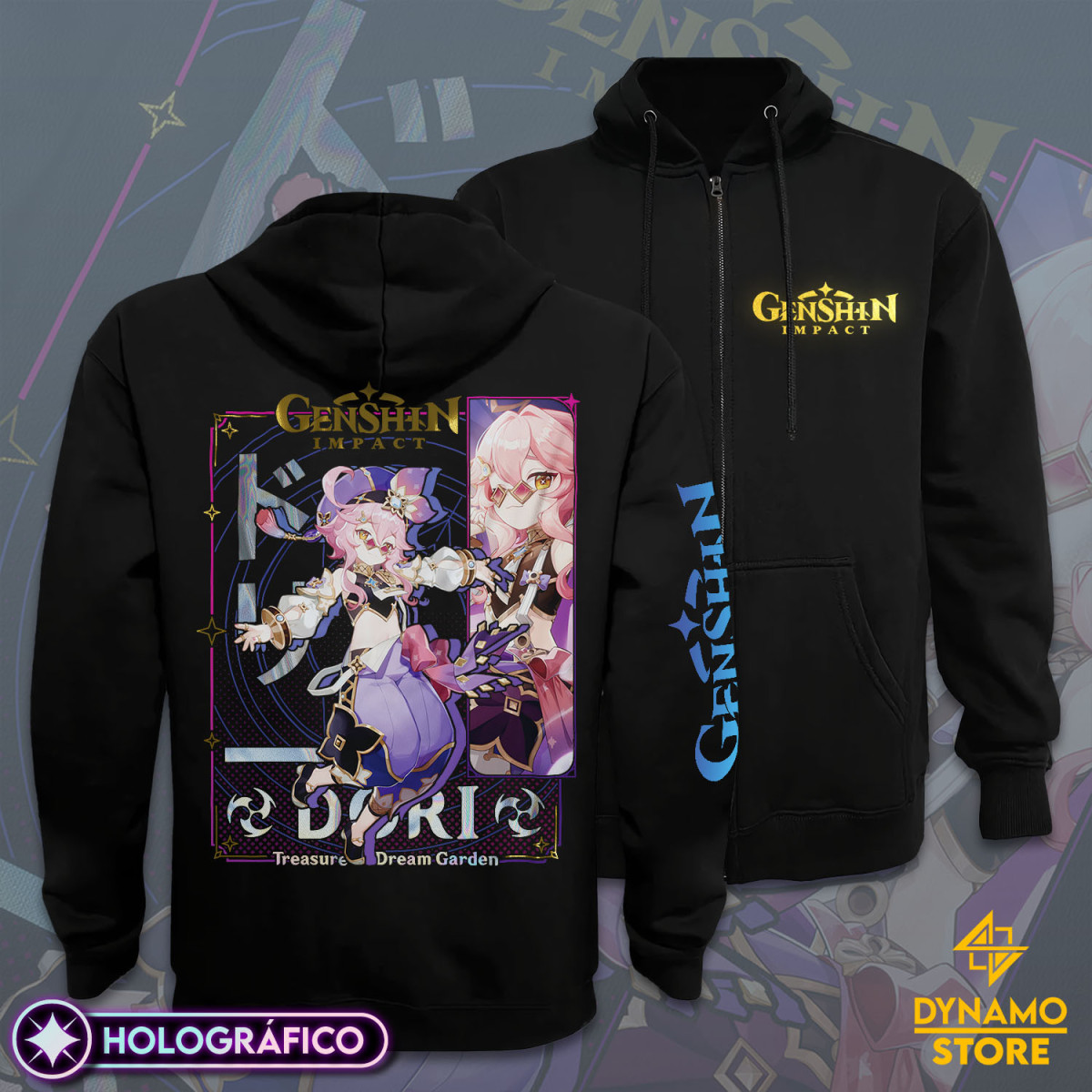 Dori - Genshin Impact - Poleron Holográfica - MYTHRIL PRINT