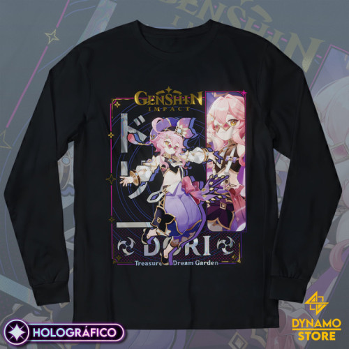 Dori - Genshin Impact - Polera Manga Larga Holográfica - MYTHRIL PRINT