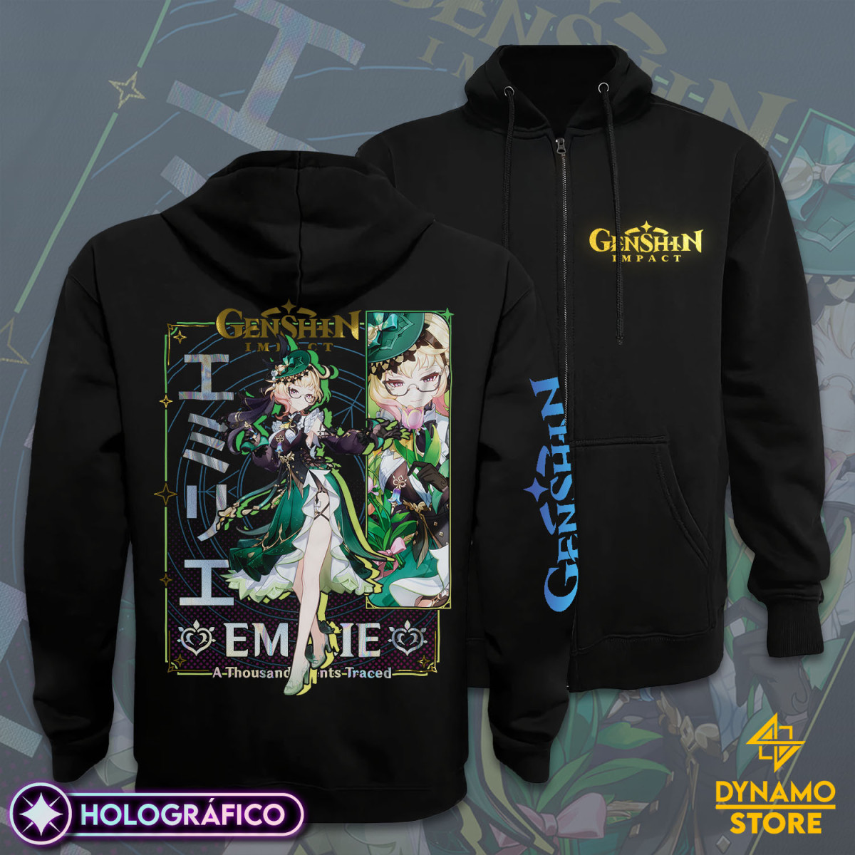 Emilie - Genshin Impact - Poleron Holográfica - MYTHRIL PRINT