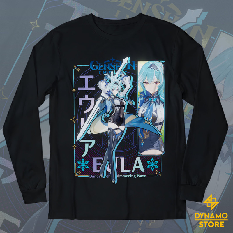 Eula - Genshin Impact - Polera Manga Larga - MYTHRIL PRINT