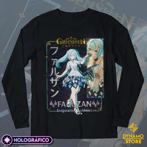 faruzan - Genshin Impact - Polera Manga Larga Holográfica - MYTHRIL PRINT