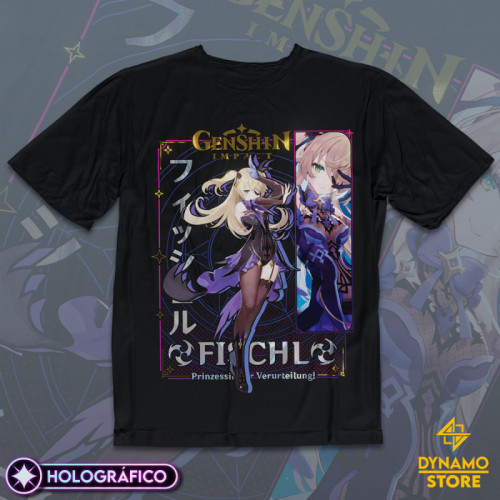 Fischl - Genshin Impact - Polera Holográfica - MYTHRIL PRINT