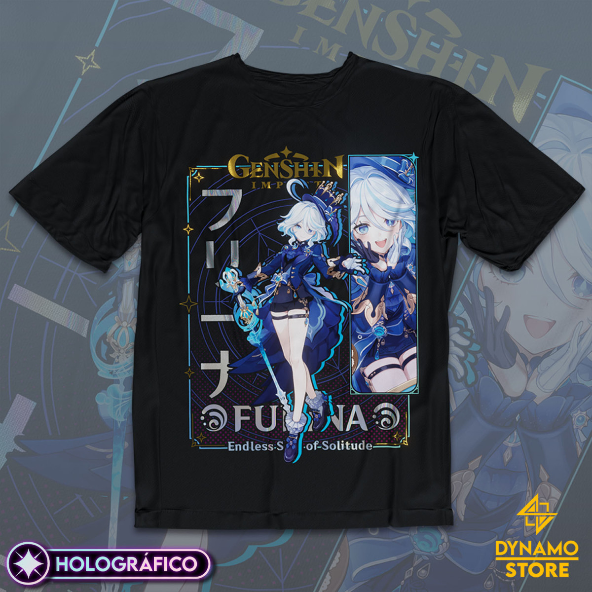 Furina - Genshin Impact - Polera Holográfica - MYTHRIL PRINT
