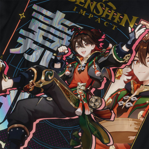 Gaming - Genshin Impact - Polera Holográfica - MYTHRIL PRINT