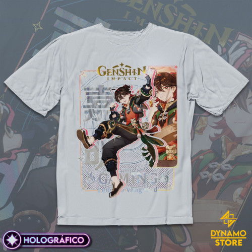 Gaming - Genshin Impact - Polera Holográfica - MYTHRIL PRINT