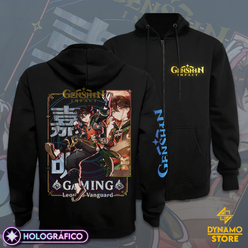 Gaming - Genshin Impact - Poleron Holográfica - MYTHRIL PRINT