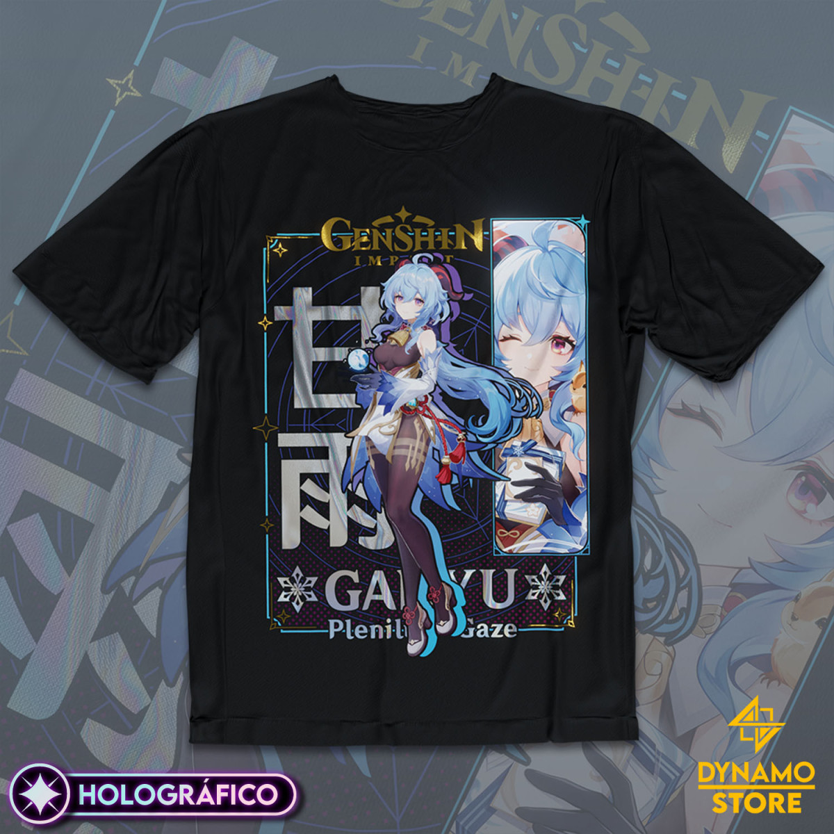 Ganyu - Genshin Impact - Polera Holográfica - MYTHRIL PRINT