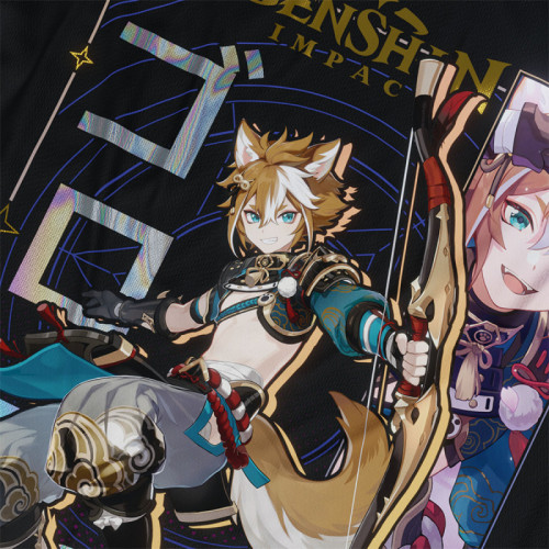 Gorou - Genshin Impact - Polera Holográfica - MYTHRIL PRINT