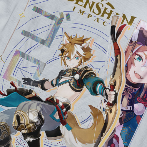 Gorou - Genshin Impact - Polera Holográfica - MYTHRIL PRINT