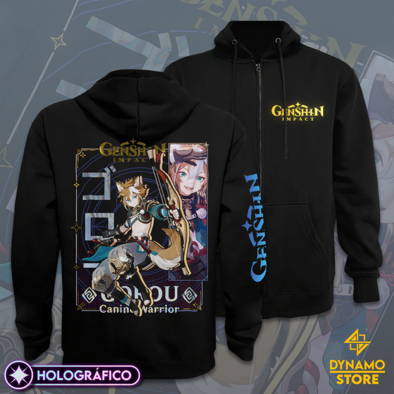 Gorou - Genshin Impact - Poleron Holográfica - MYTHRIL PRINT