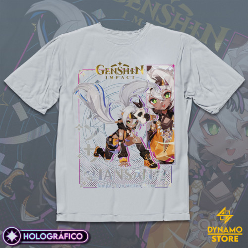 Iansan - Genshin Impact - Polera Holográfica - MYTHRIL PRINT