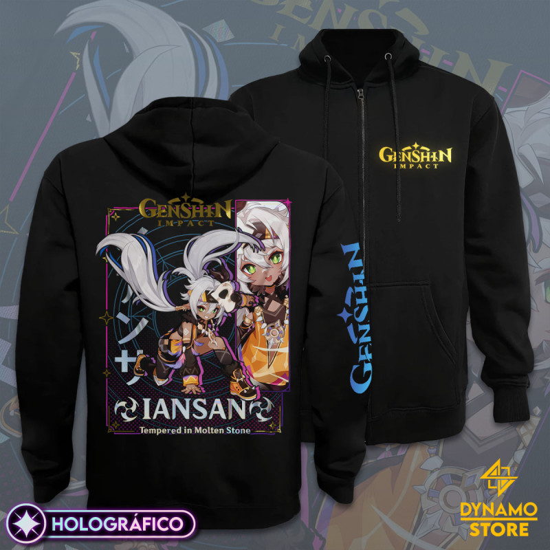 Iansan - Genshin Impact - Poleron Holográfica - MYTHRIL PRINT