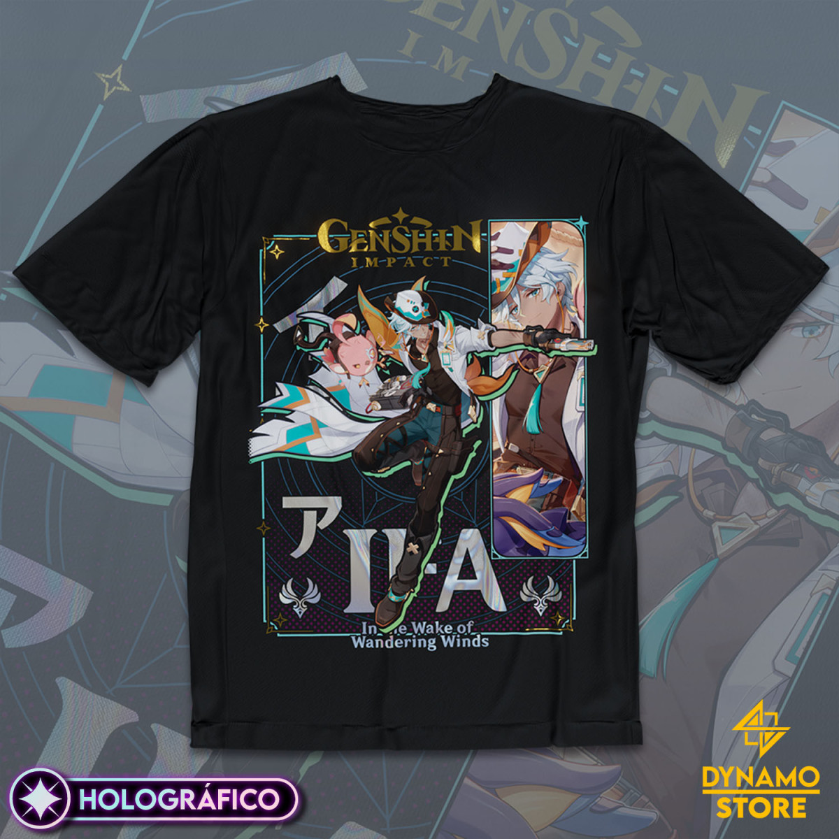 Ifa - Genshin Impact - Polera Holográfica - MYTHRIL PRINT