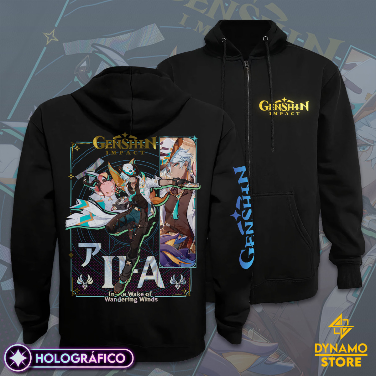 Ifa - Genshin Impact - Poleron Holográfica - MYTHRIL PRINT