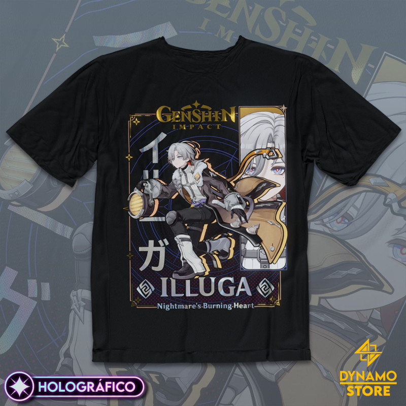 Illuga - Genshin Impact - Polera Holográfica - MYTHRIL PRINT