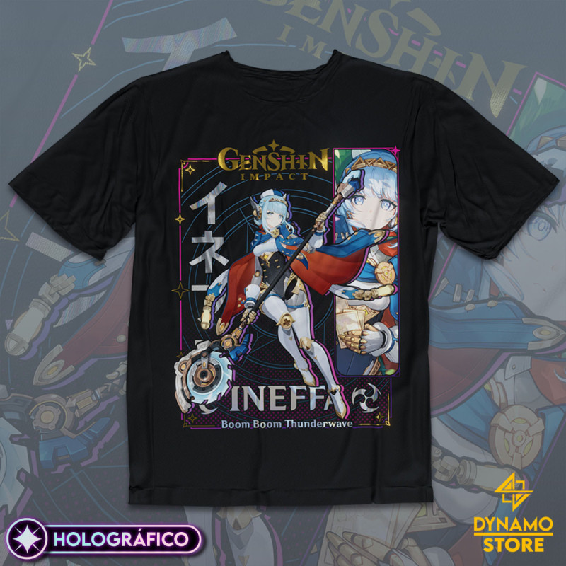Ineffa - Genshin Impact - Polera Holográfica - MYTHRIL PRINT