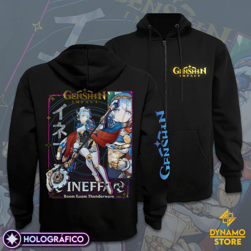 Ineffa - Genshin Impact - Poleron Holográfica - MYTHRIL PRINT