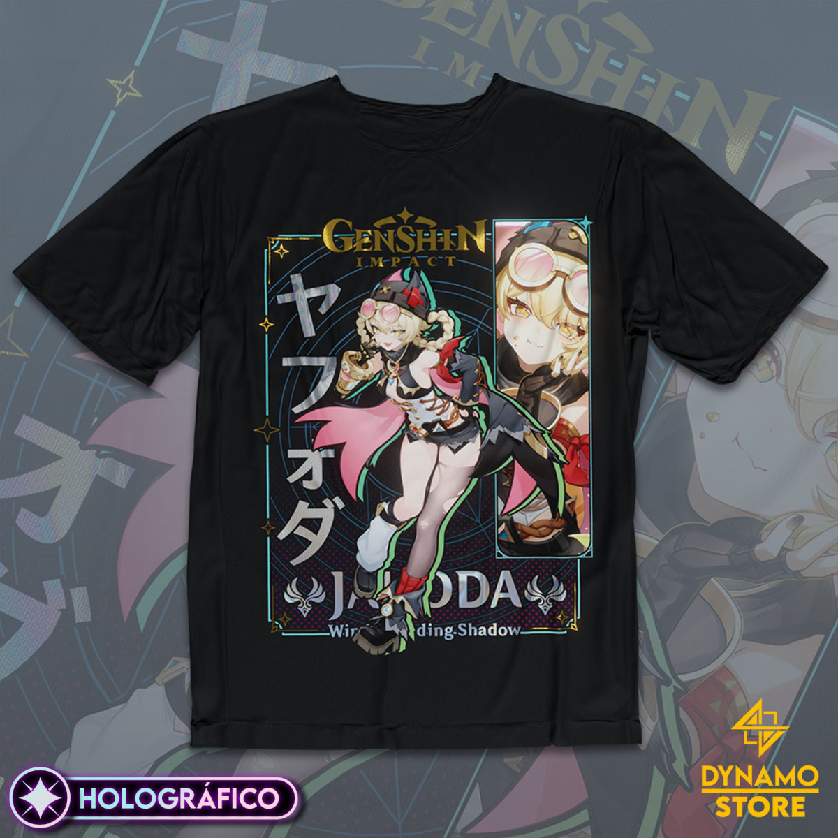 Jahoda - Genshin Impact - Polera Holográfica - MYTHRIL PRINT