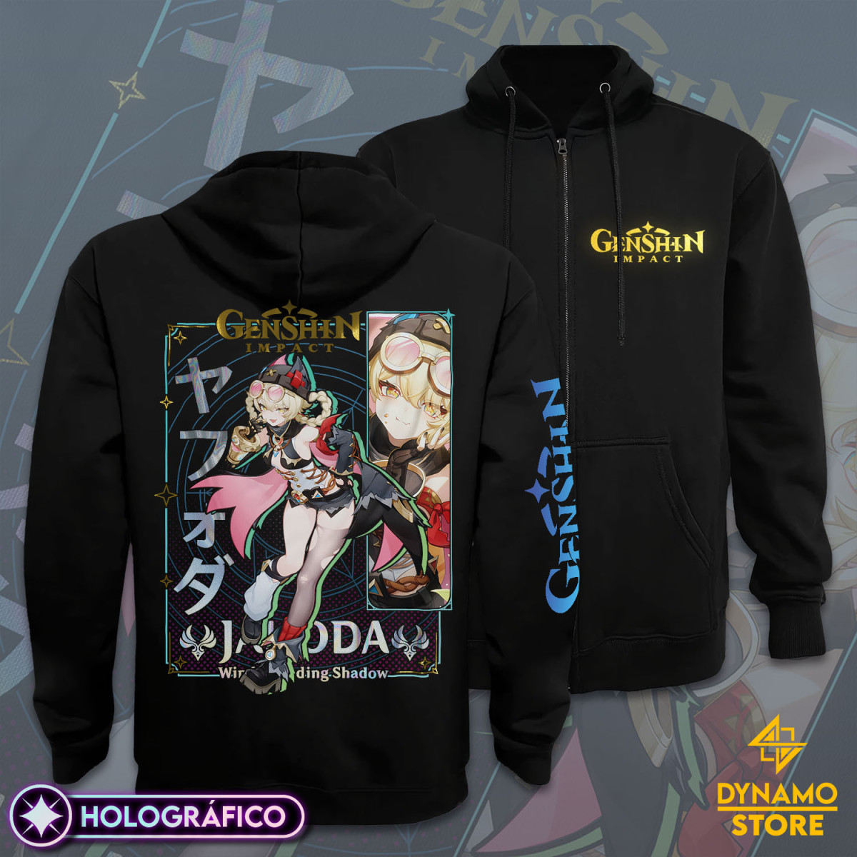 Jahoda - Genshin Impact - Poleron Holográfica - MYTHRIL PRINT