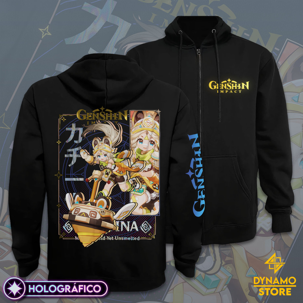 Kachina - Genshin Impact - Poleron Holográfica - MYTHRIL PRINT
