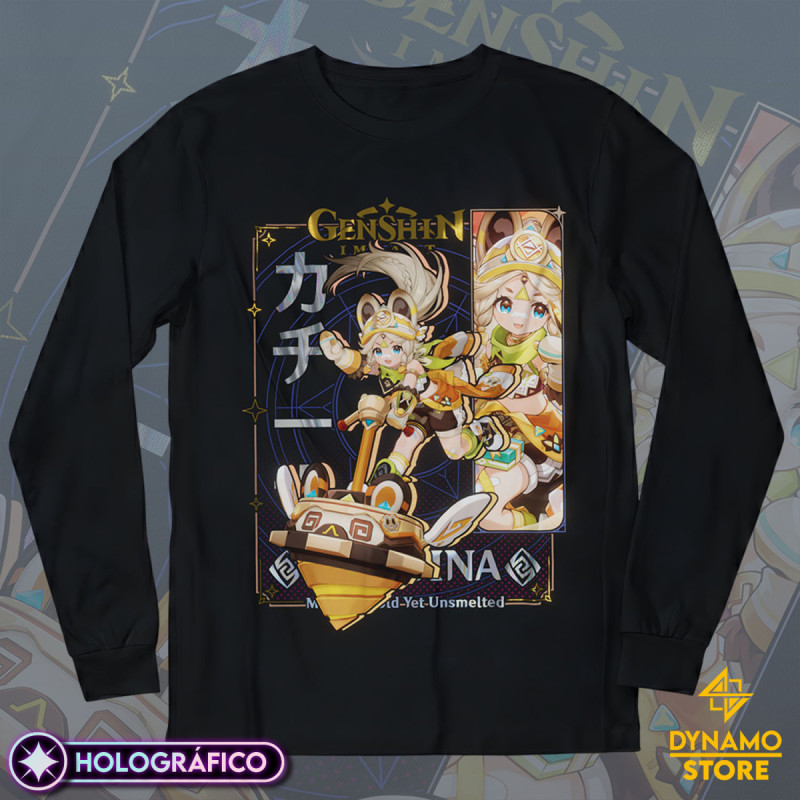 Kachina - Genshin Impact - Polera Manga Larga Holográfica - MYTHRIL PRINT