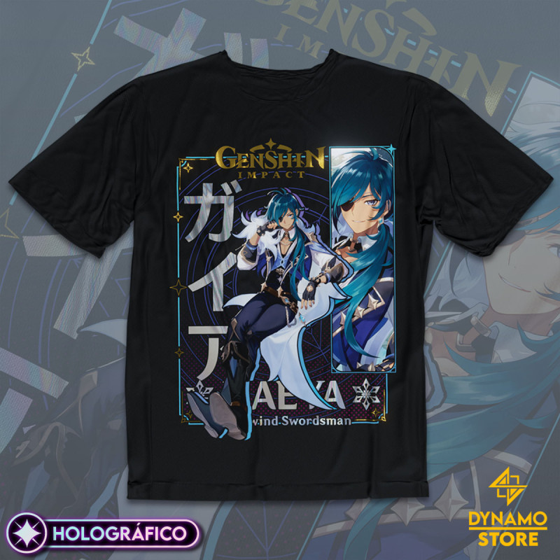 kaeya - Genshin Impact - Polera Holográfica - MYTHRIL PRINT