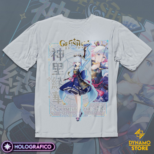 Kamisato Ayaka - Genshin Impact - Polera Holográfica - MYTHRIL PRINT