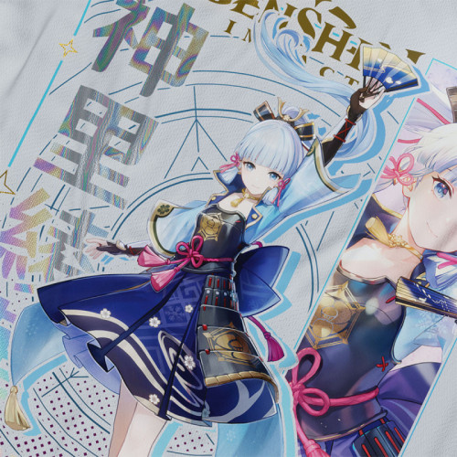 Kamisato Ayaka - Genshin Impact - Polera Holográfica - MYTHRIL PRINT