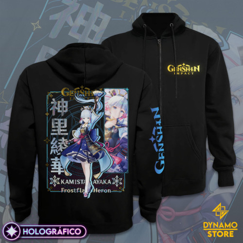 Kamisato Ayaka - Genshin Impact - Poleron Holográfica - MYTHRIL PRINT
