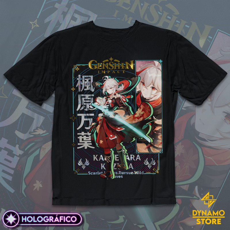 Kazuha - Genshin Impact - Polera Holográfica - MYTHRIL PRINT