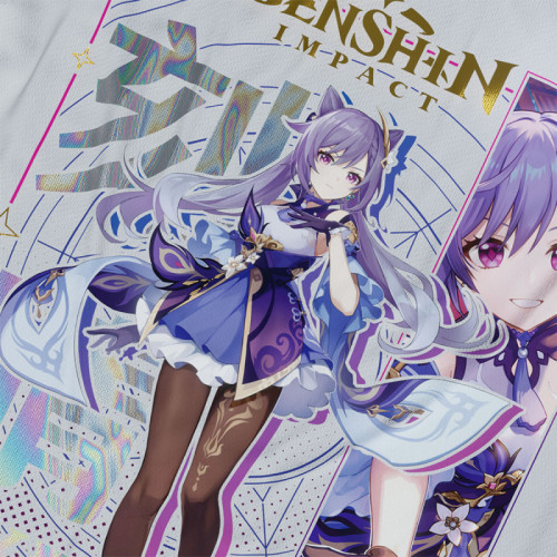Keqing - Genshin Impact - Polera Holográfica - MYTHRIL PRINT