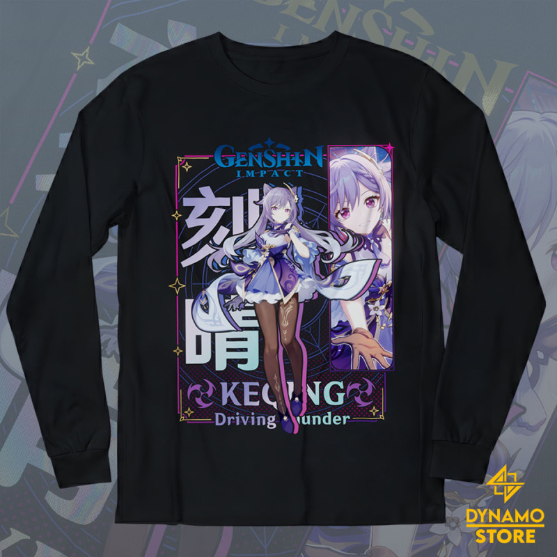 Keqing - Genshin Impact - Polera Manga Larga - MYTHRIL PRINT