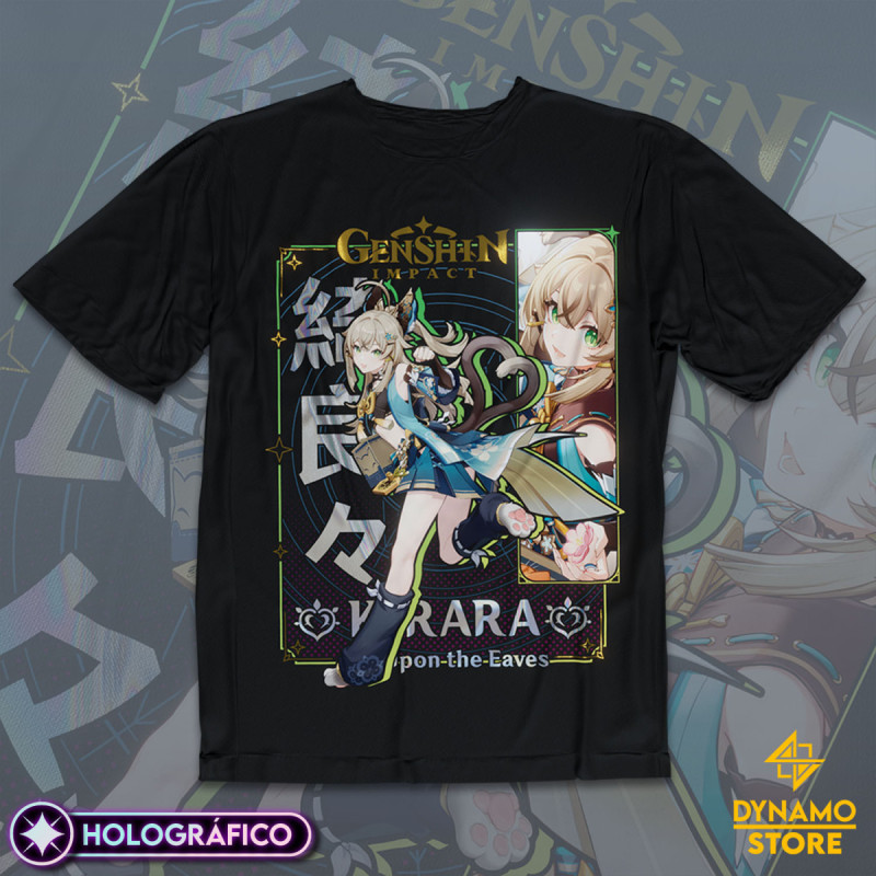 Kirara - Genshin Impact - Polera Holográfica - MYTHRIL PRINT
