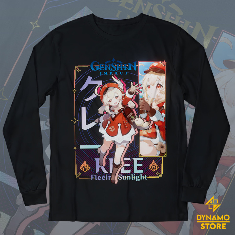 Klee - Genshin Impact - Polera Manga Larga - MYTHRIL PRINT