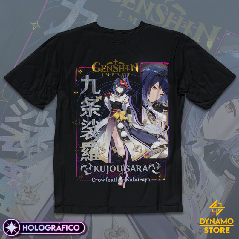 Kujou-Sara - Genshin Impact - Polera Holográfica - MYTHRIL PRINT
