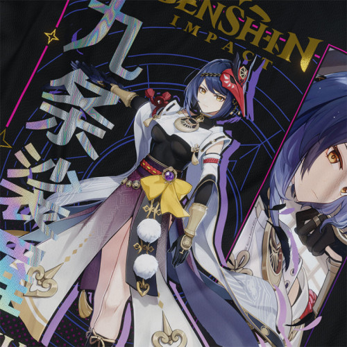 Kujou-Sara - Genshin Impact - Polera Holográfica - MYTHRIL PRINT