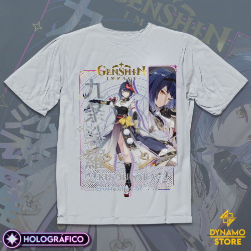 Kujou-Sara - Genshin Impact - Polera Holográfica - MYTHRIL PRINT