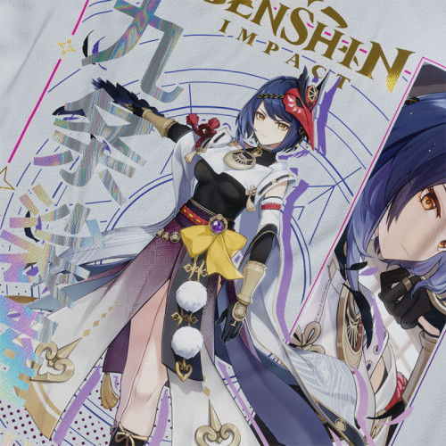 Kujou-Sara - Genshin Impact - Polera Holográfica - MYTHRIL PRINT